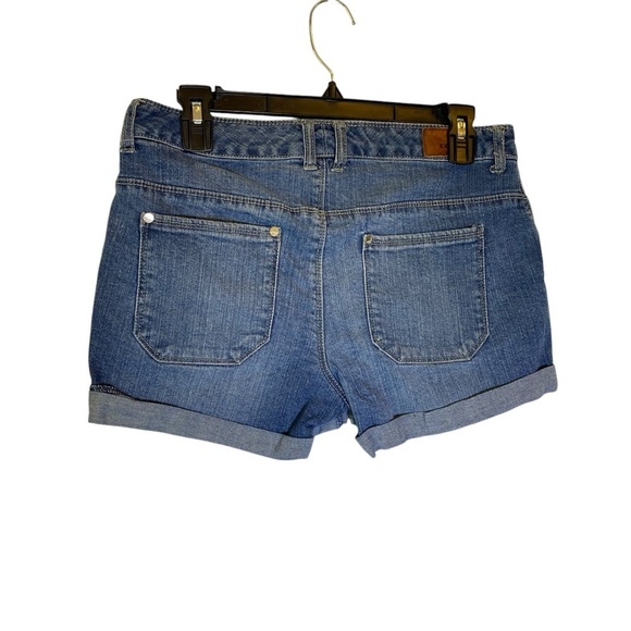 Express Jean Shorts Women's size 6 Denim Cuffed Hem - Picture 3 of 6